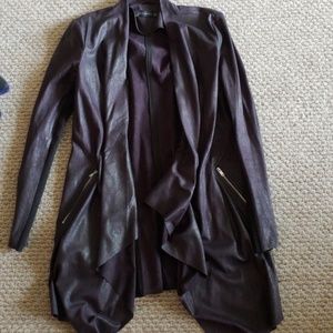 Zara suede like cardigan